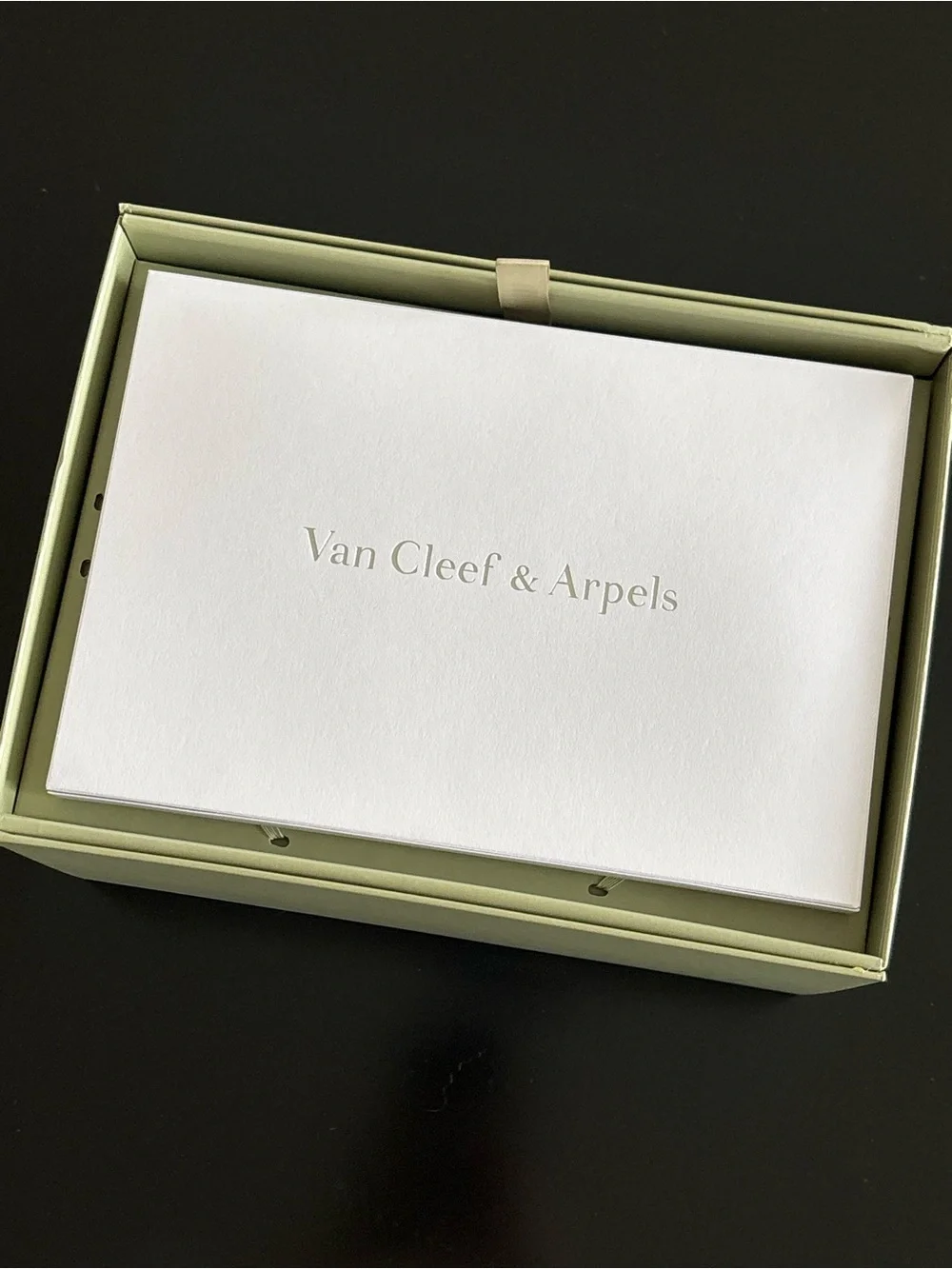 Van Cleef & Arpels Light Green Storage Box